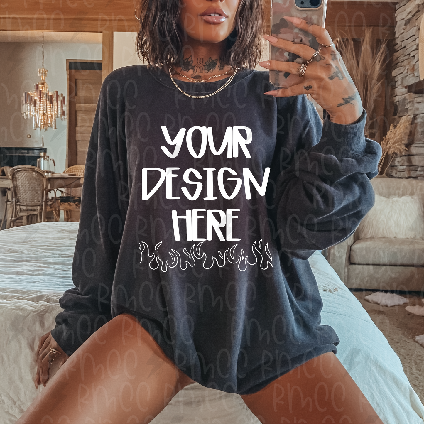 Mock Up | Black Sweatshirt