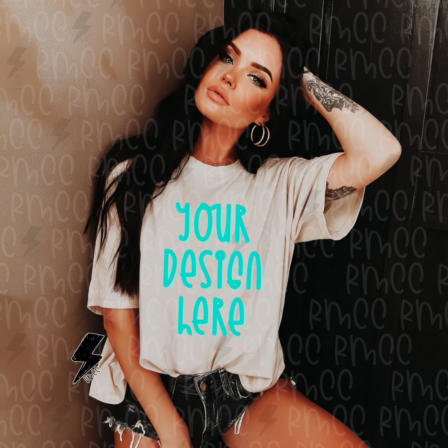 Mock Up | Tan T-shirt