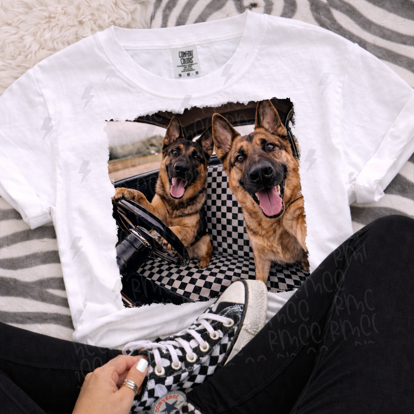 ride or die german shepherd | PNG