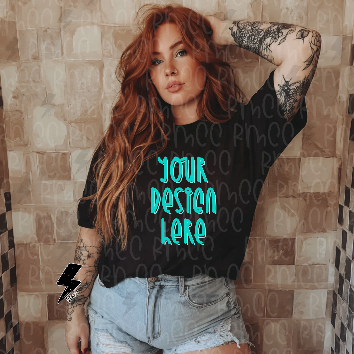 Mock Up | Black T-shirt