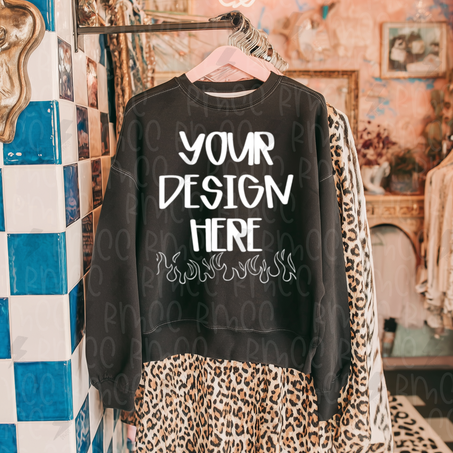 Mock Up | Black Sweatshirt