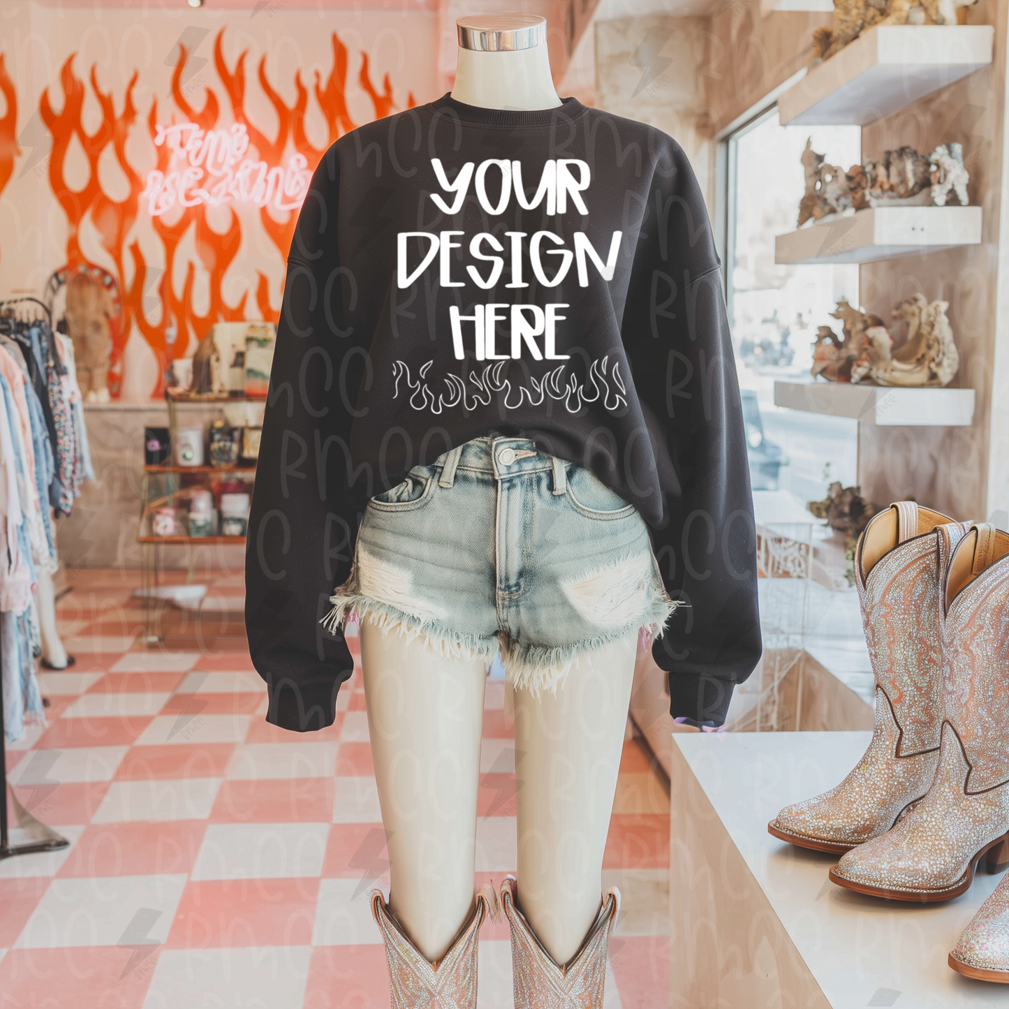 Mock Up | Black Sweatshirt