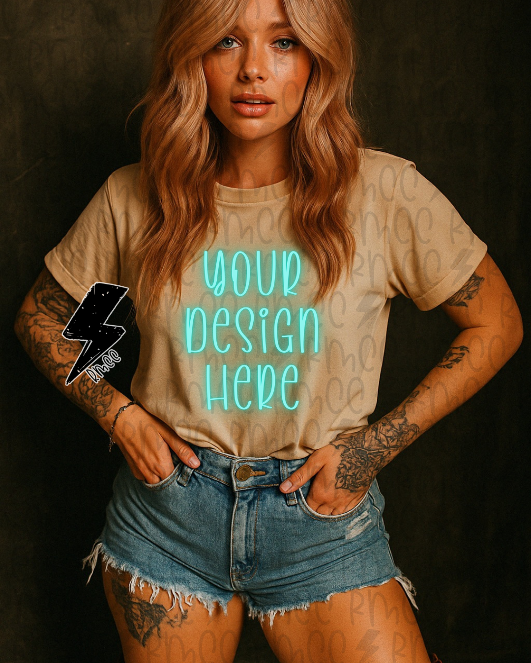 Mock Up | Ivory or Sand T-shirt