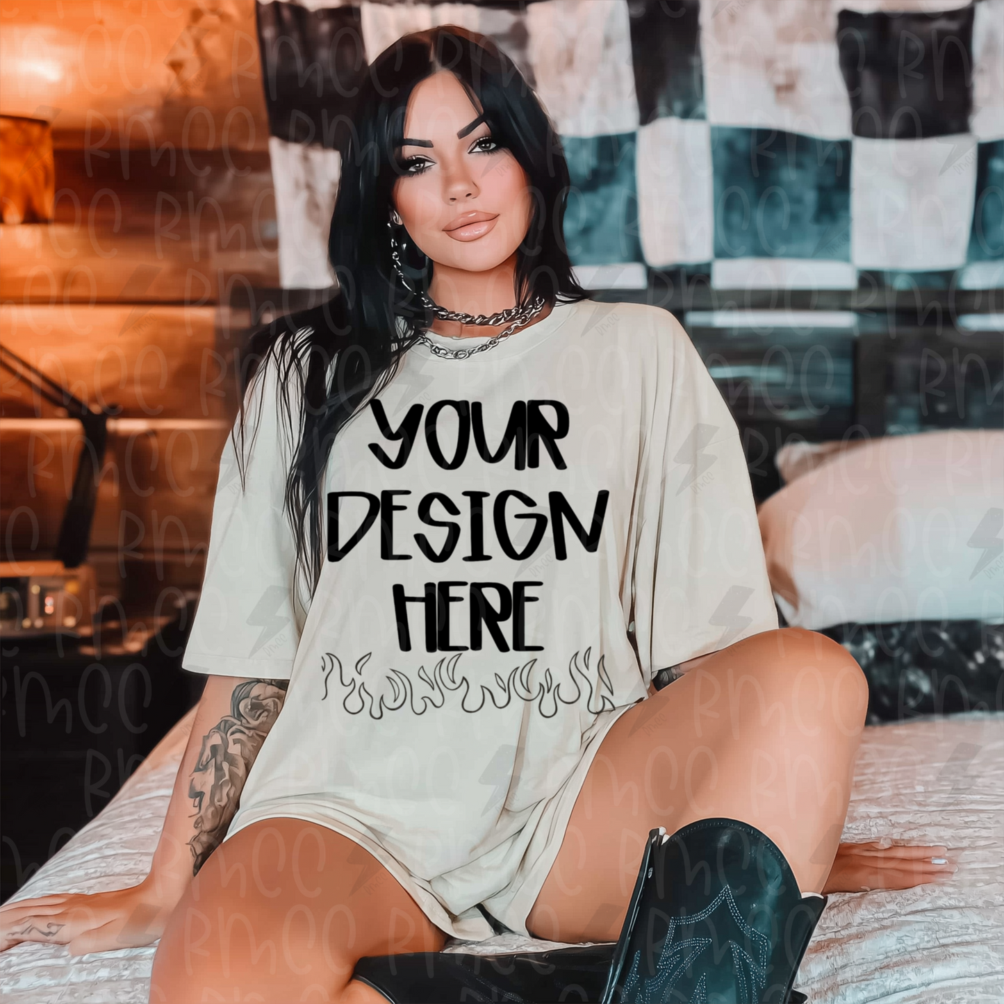 Mock Up | Ivory T-shirt