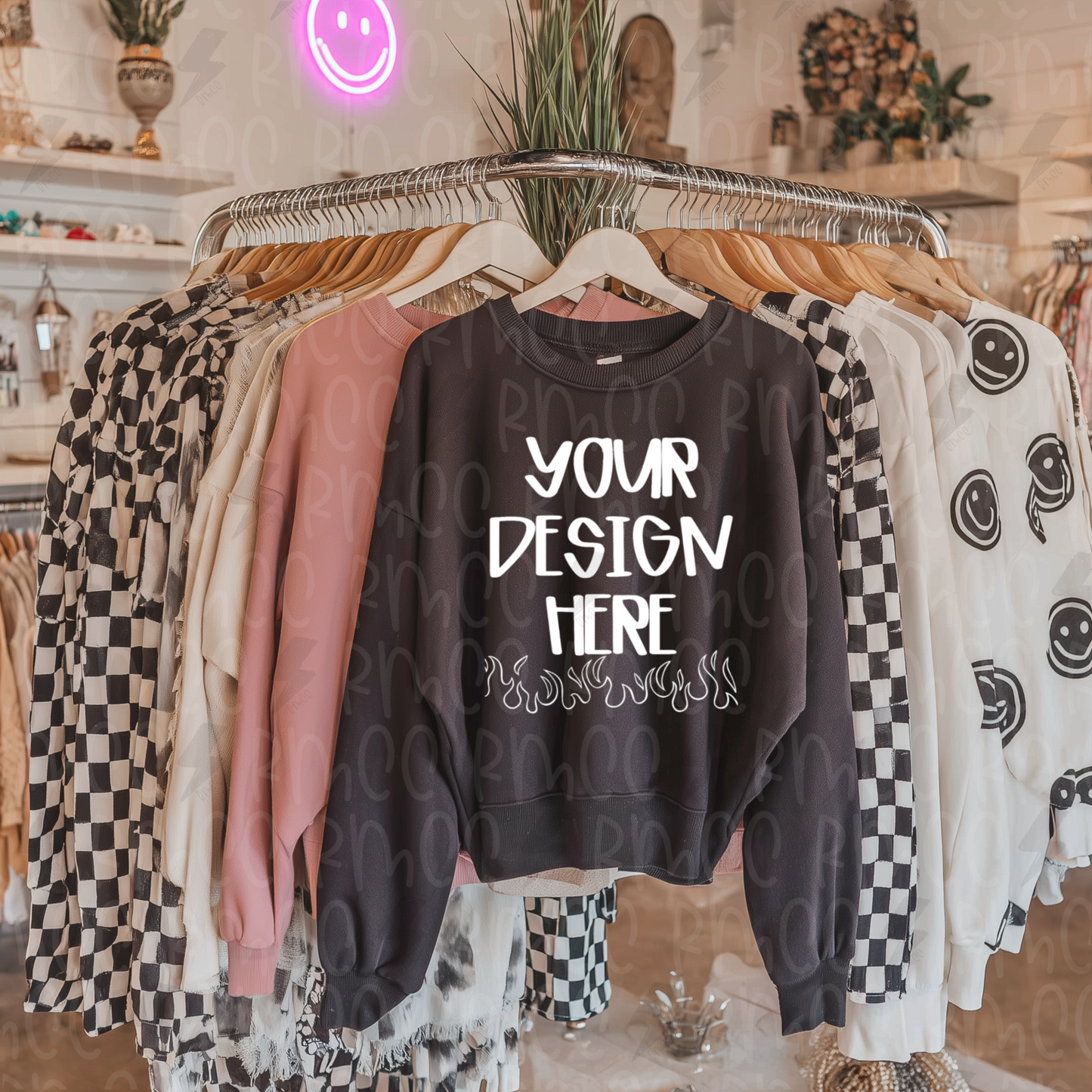 Mock Up | Black Sweatshirt