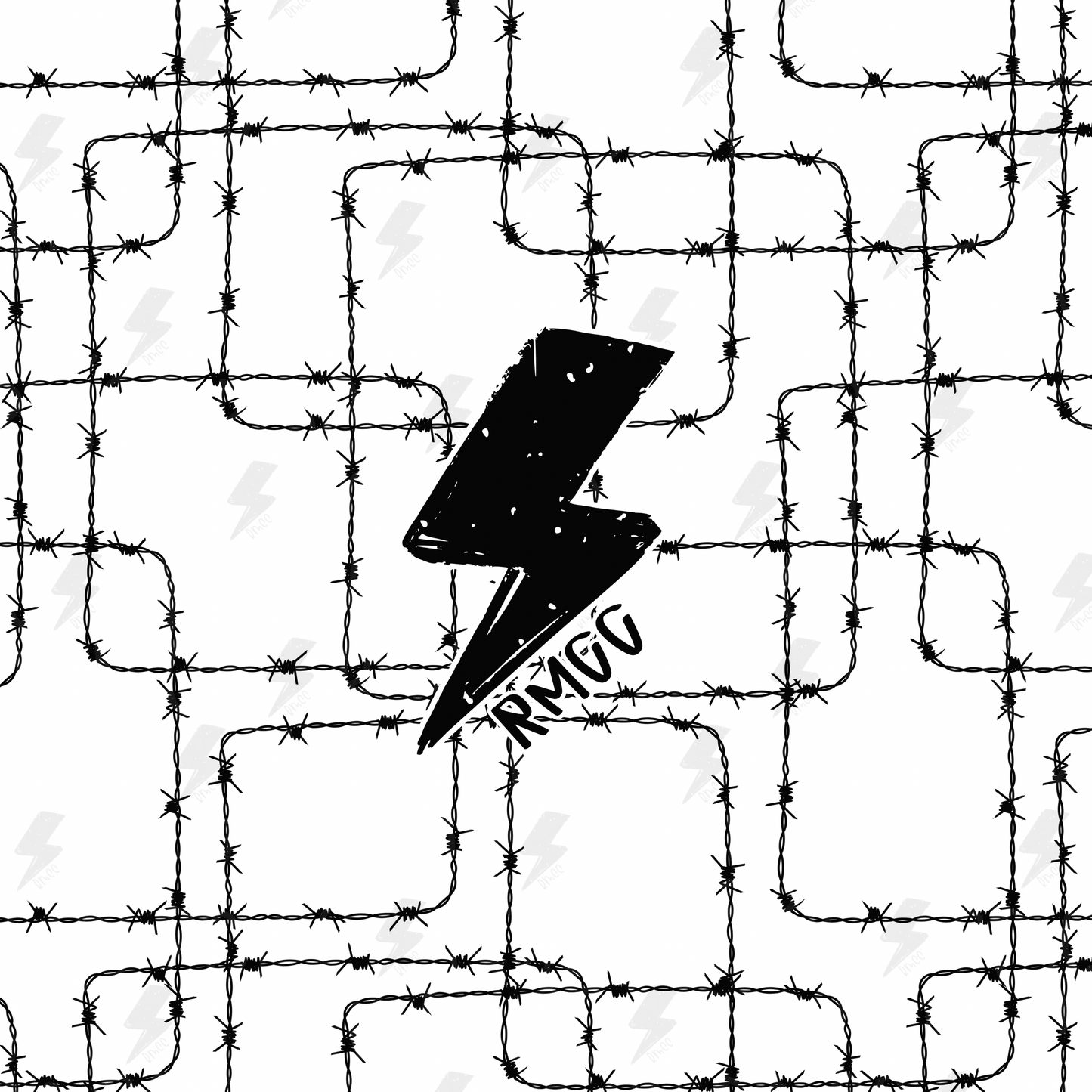 White barbed wire | Seamless PNG