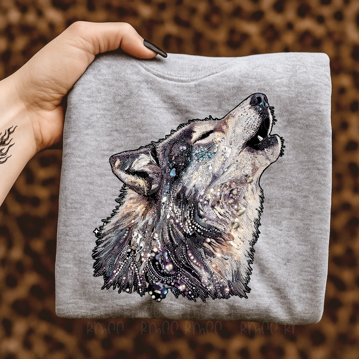 Rhinestone wolf | PNG