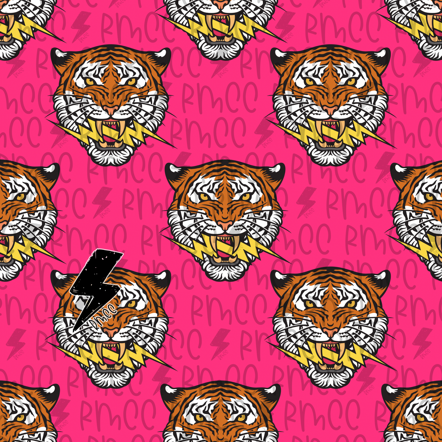 Tiger Pink | Seamless PNG