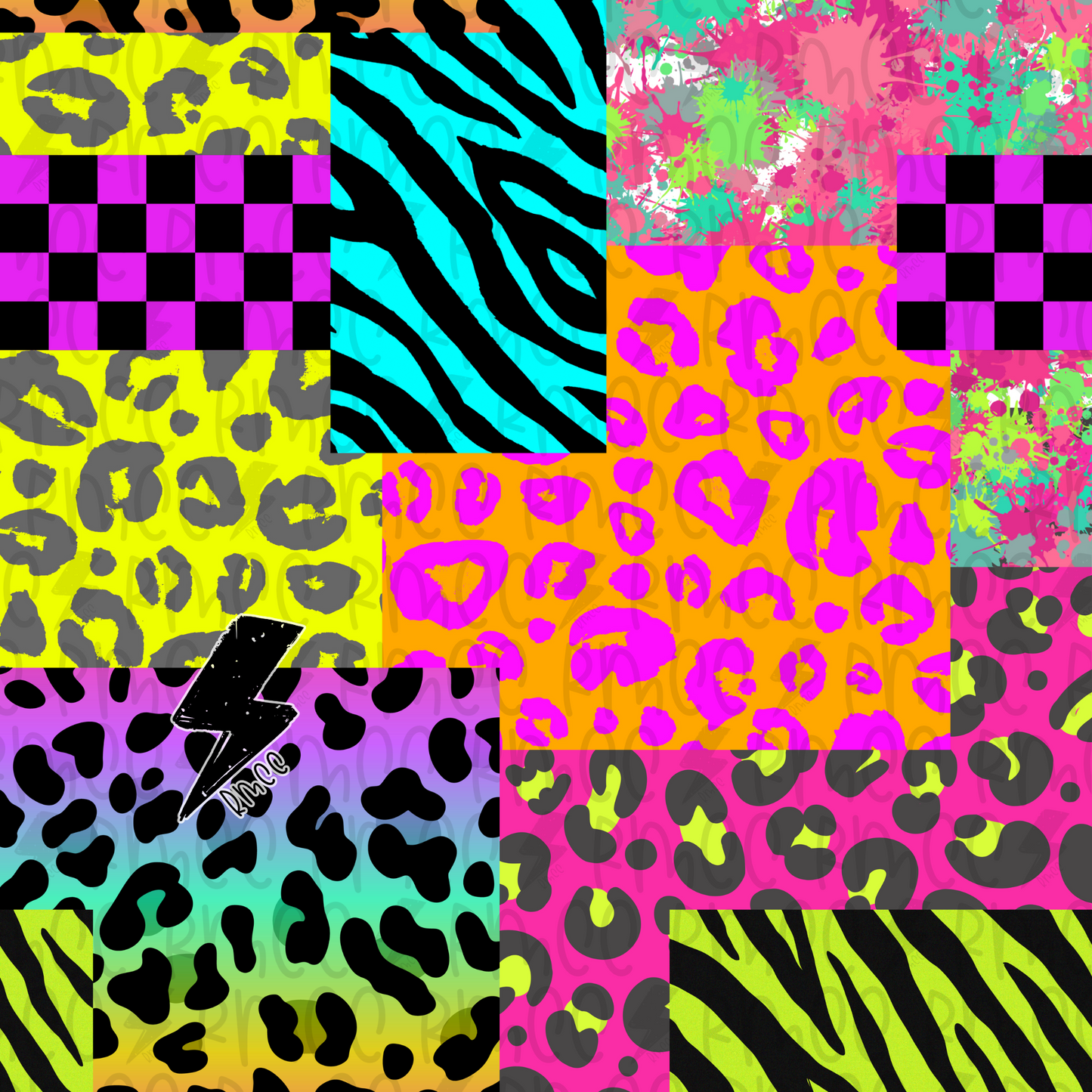 Wild Neon | Seamless PNG