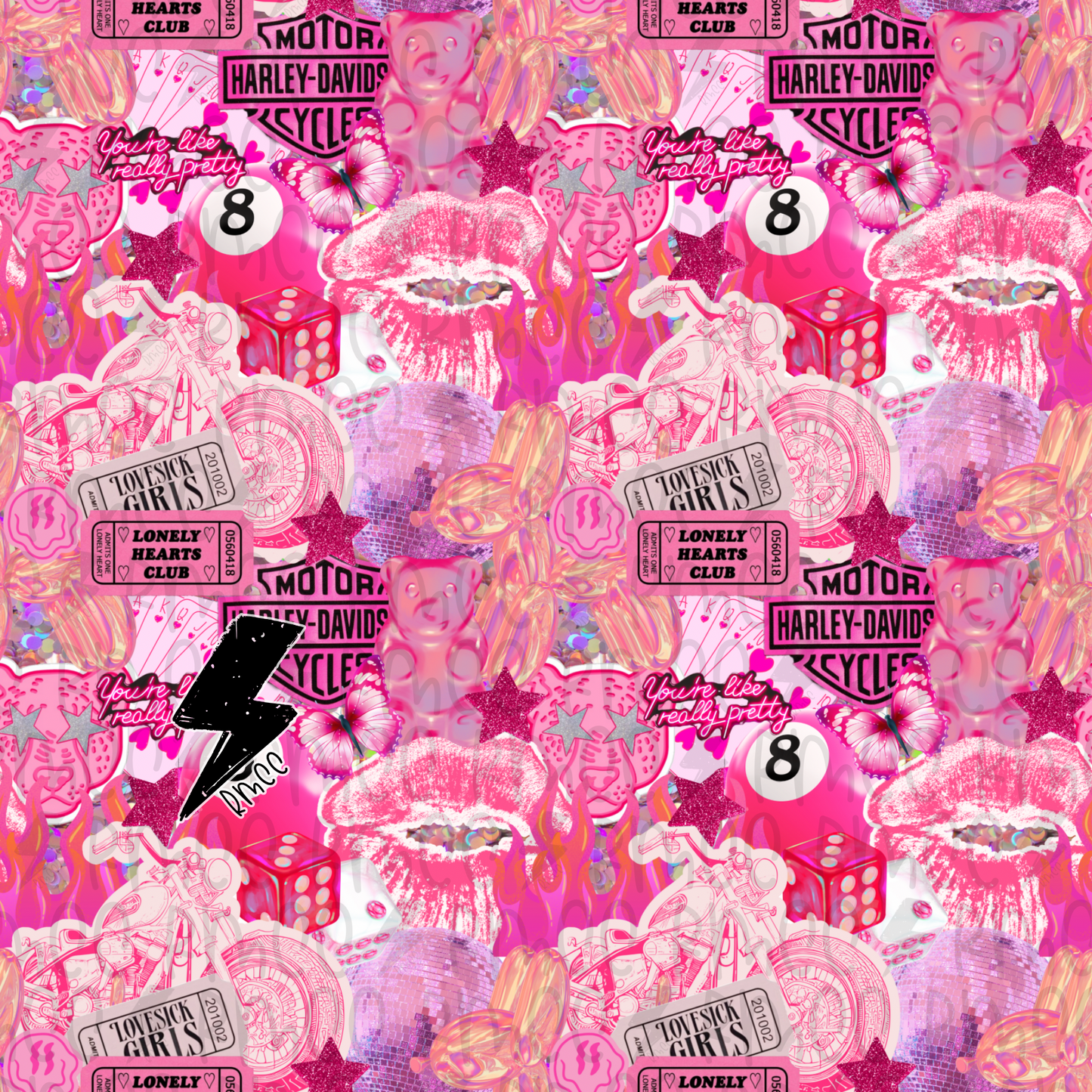 Pink Pandemonium | Seamless PNG