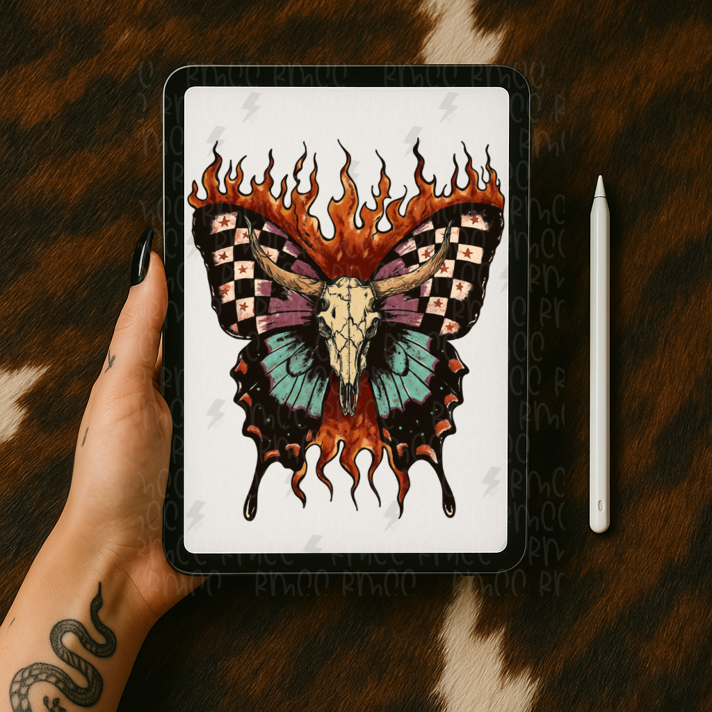Burnout Butterfly | PNG