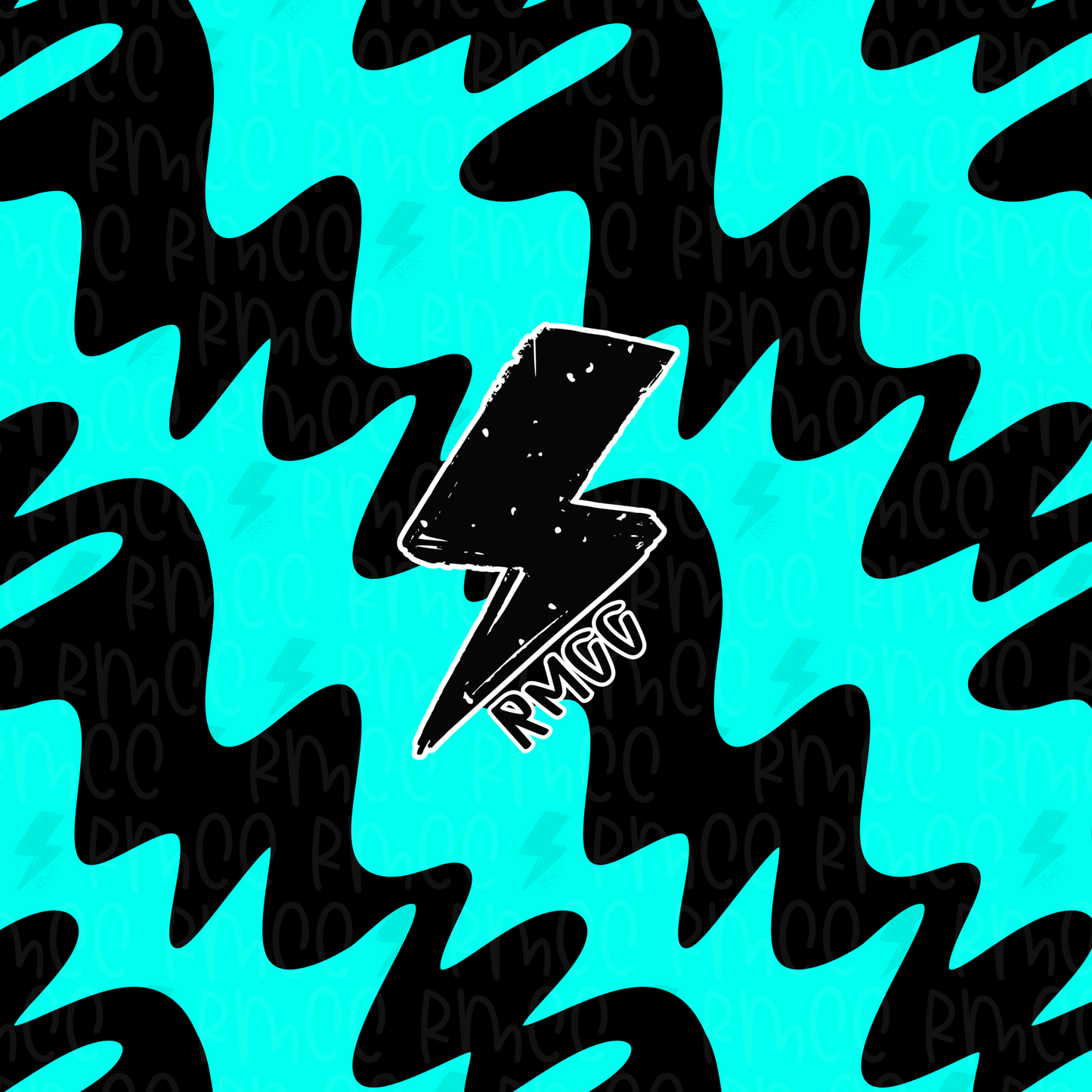 turquoise waves | Seamless PNG