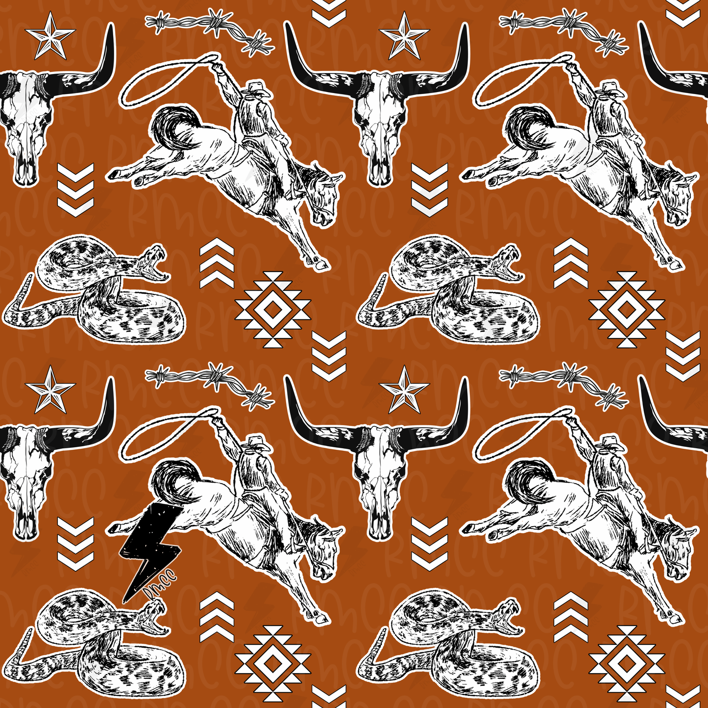 Boneyard Bronco | Seamless PNG