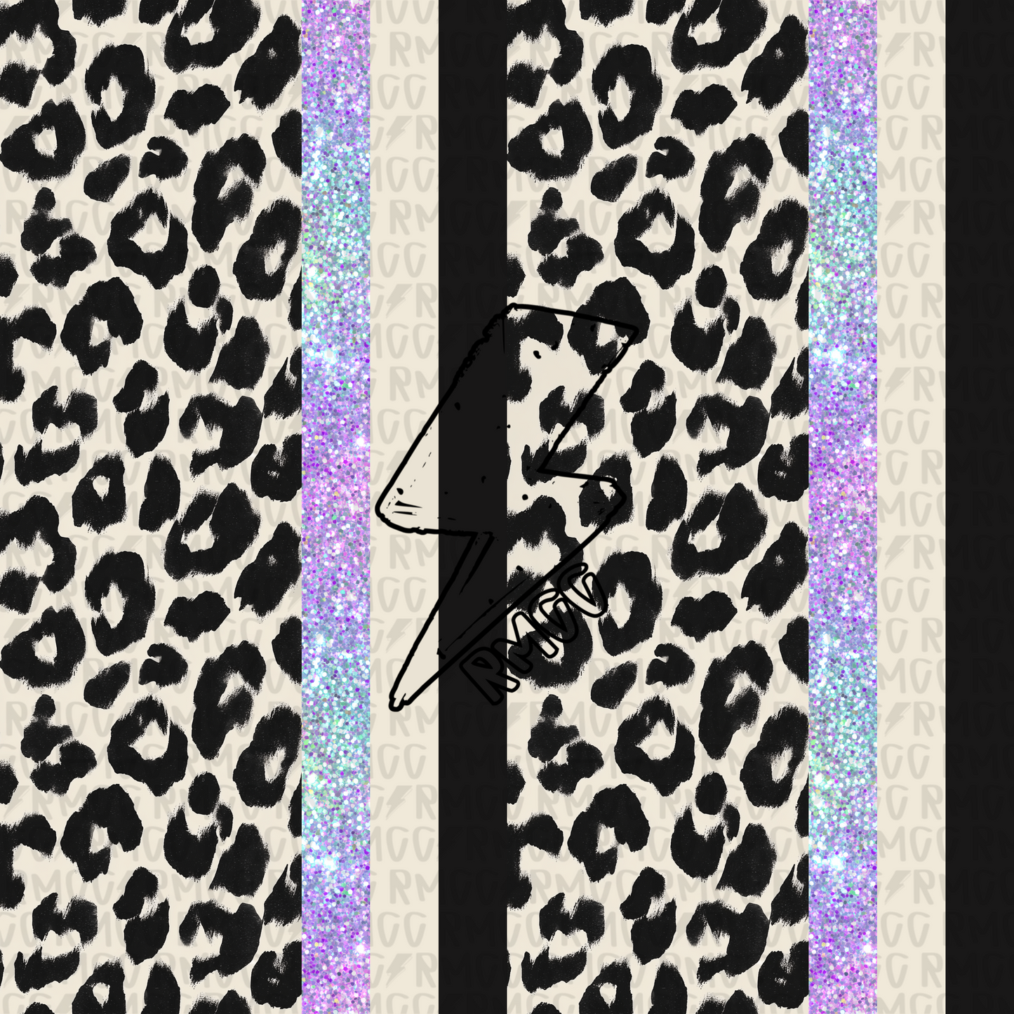 white leopard stripes | Seamless PNG