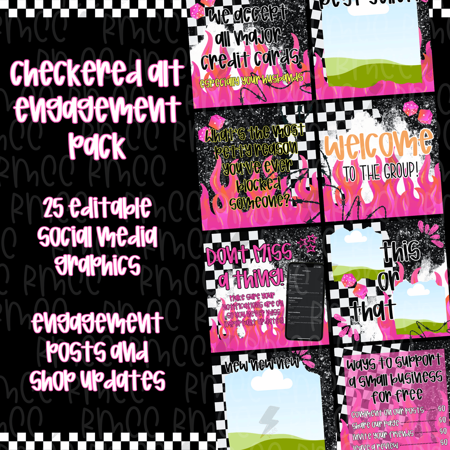 Engagement Pack | Checkered Alt