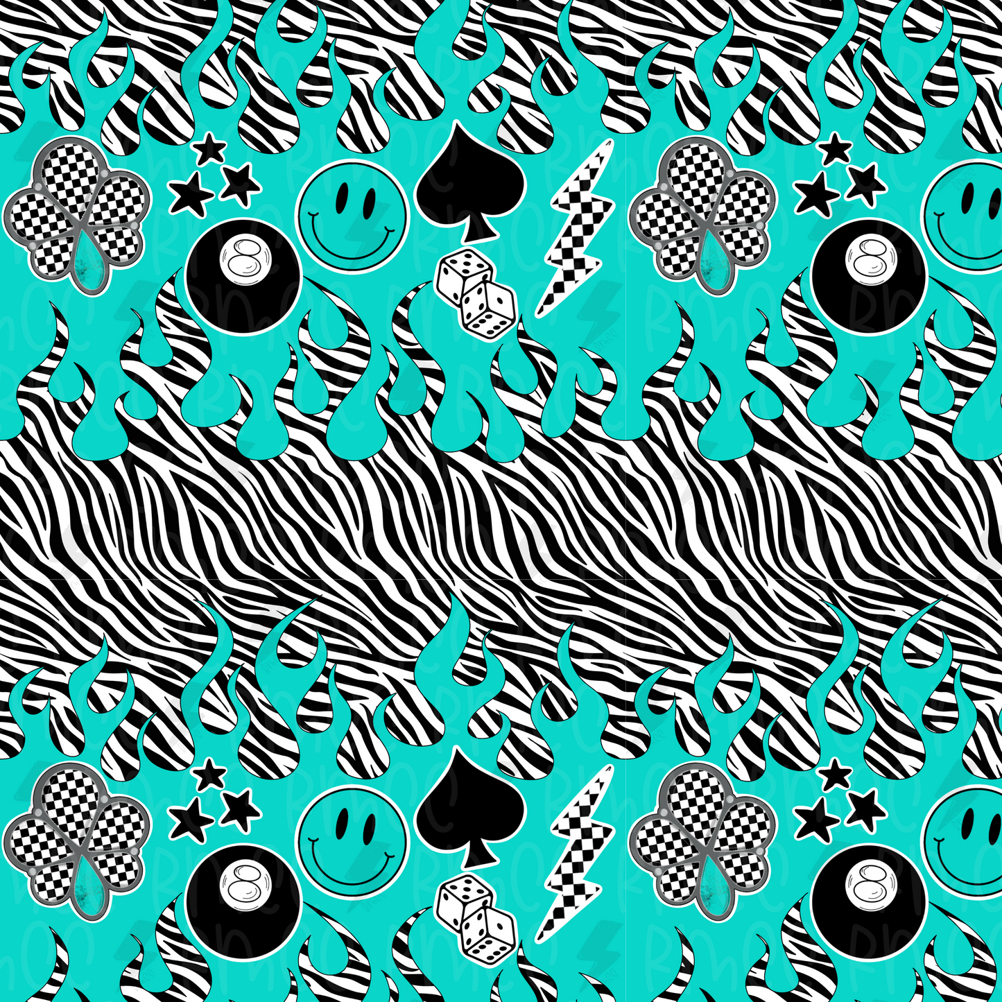 Alt girl acid trip | Seamless PNG