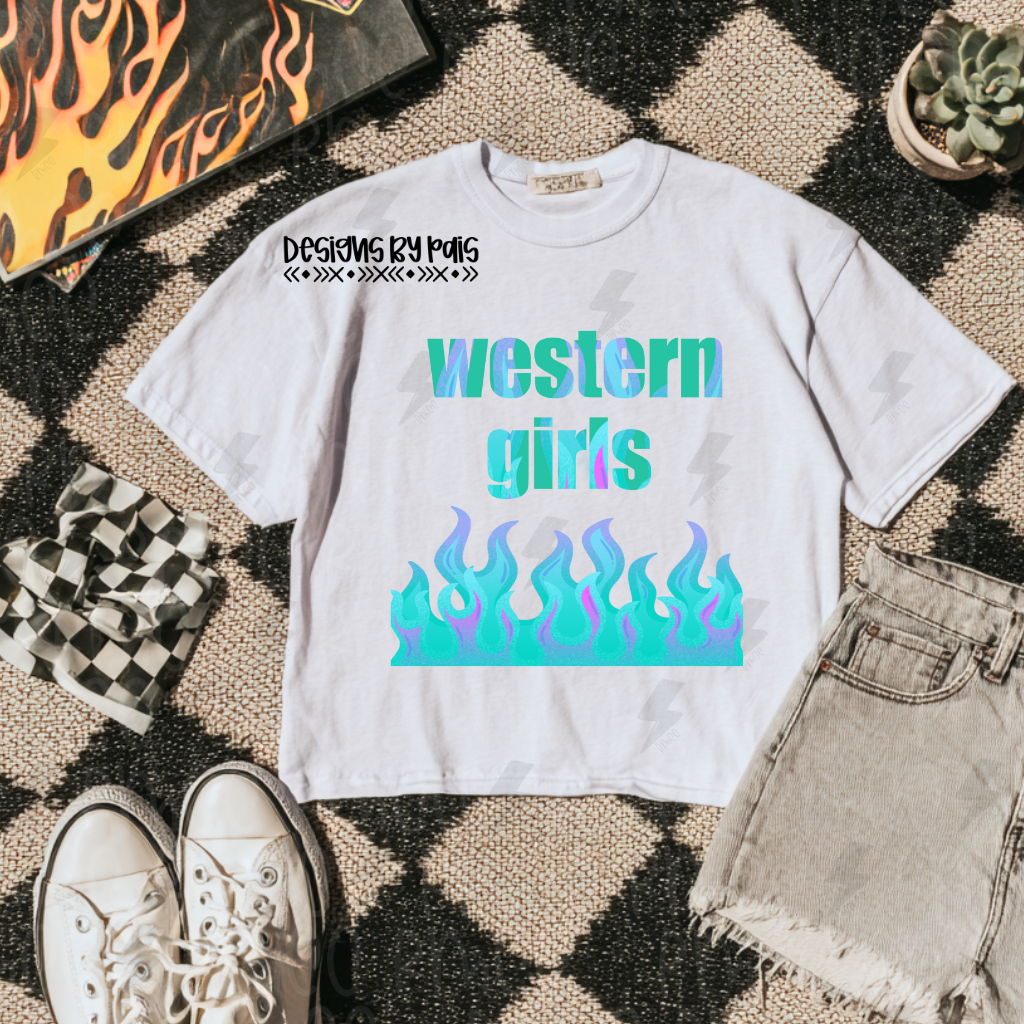 Western girls | PNG | Designs by Pais
