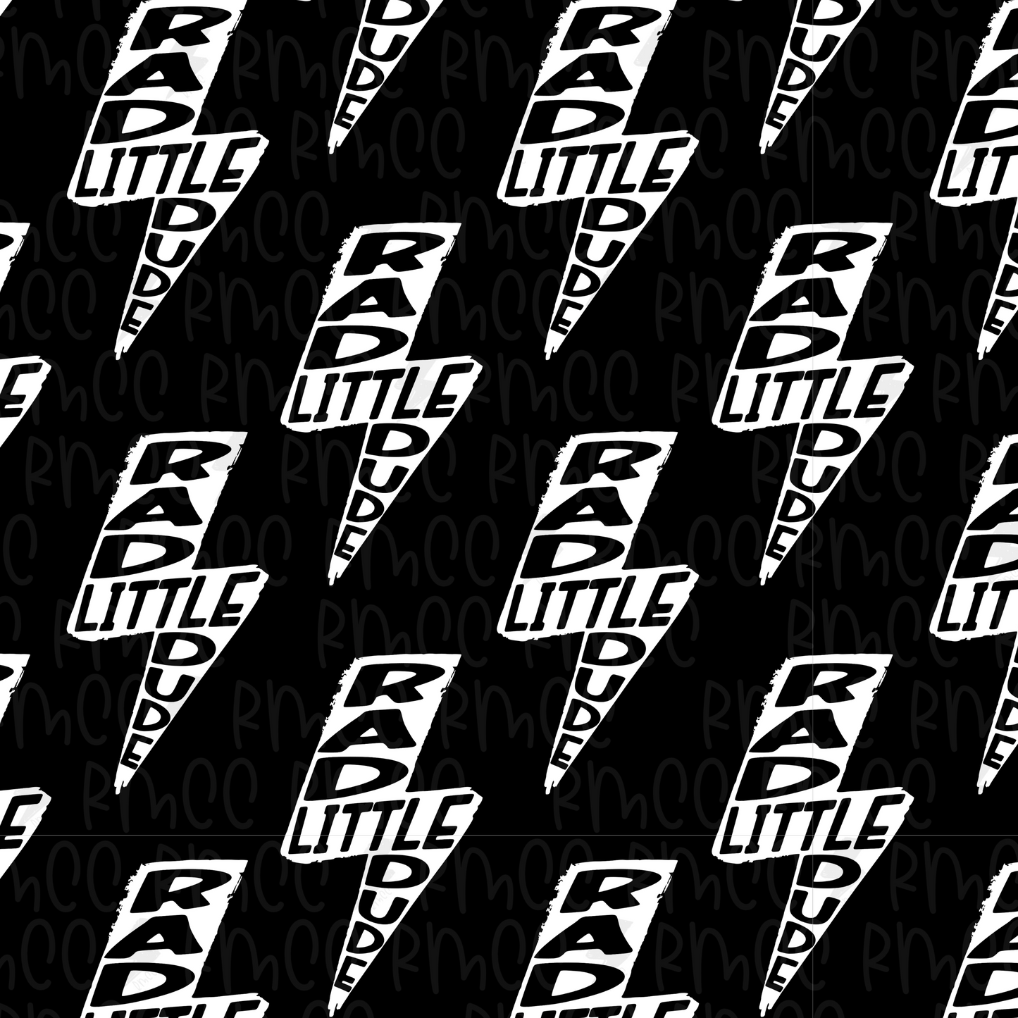 Rad Little Dude Black | Seamless PNG