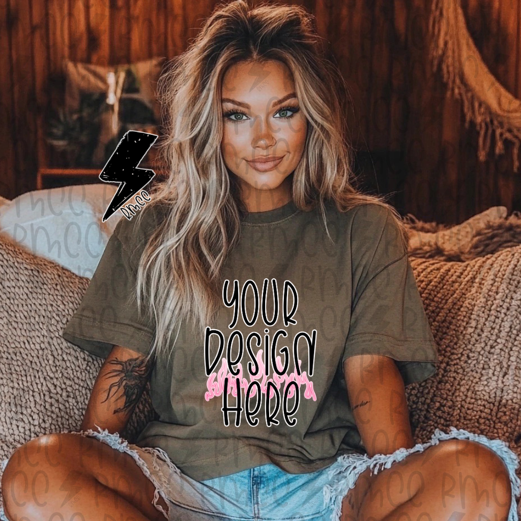 Mock Up | Khaki T-shirt