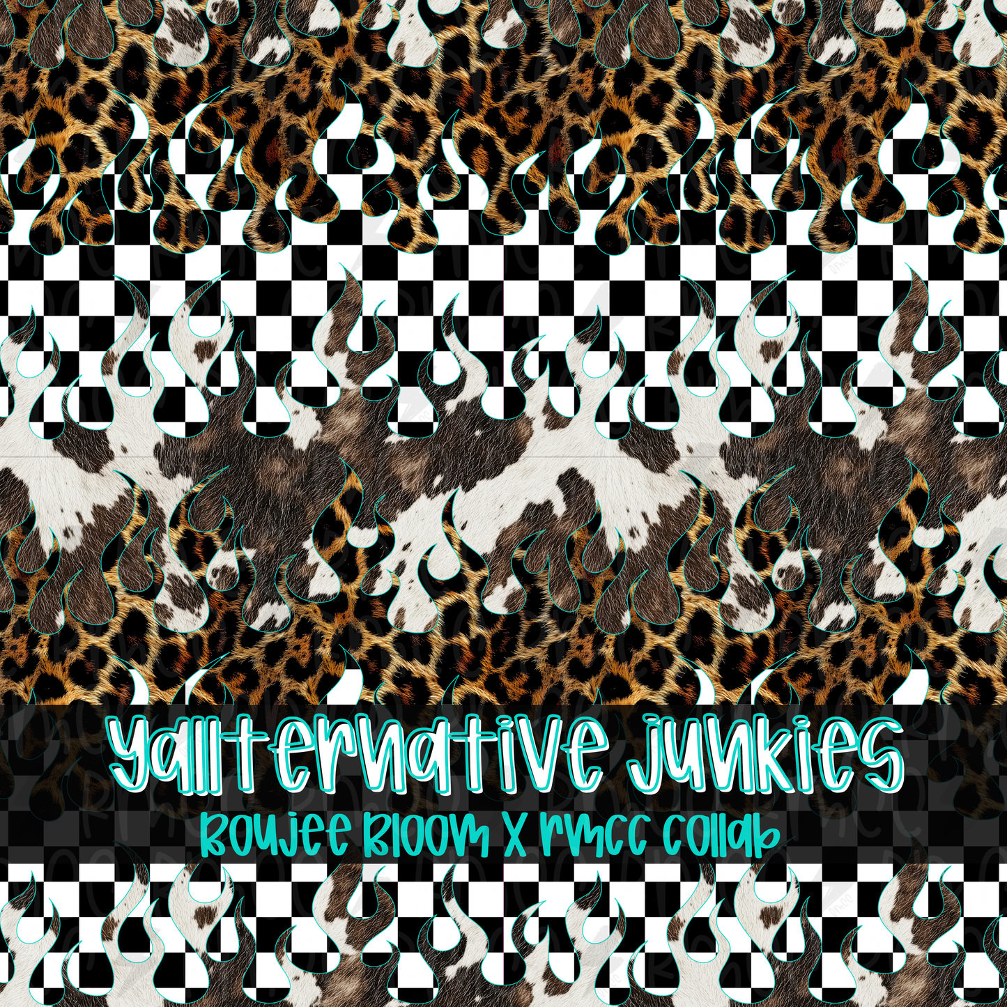 Burnin Wild | Yallternative Junkies | Seamless PNG
