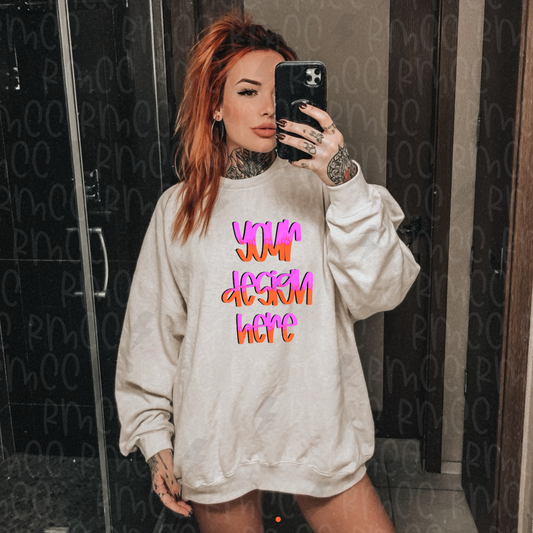 Mock Up | White Sweatshirt