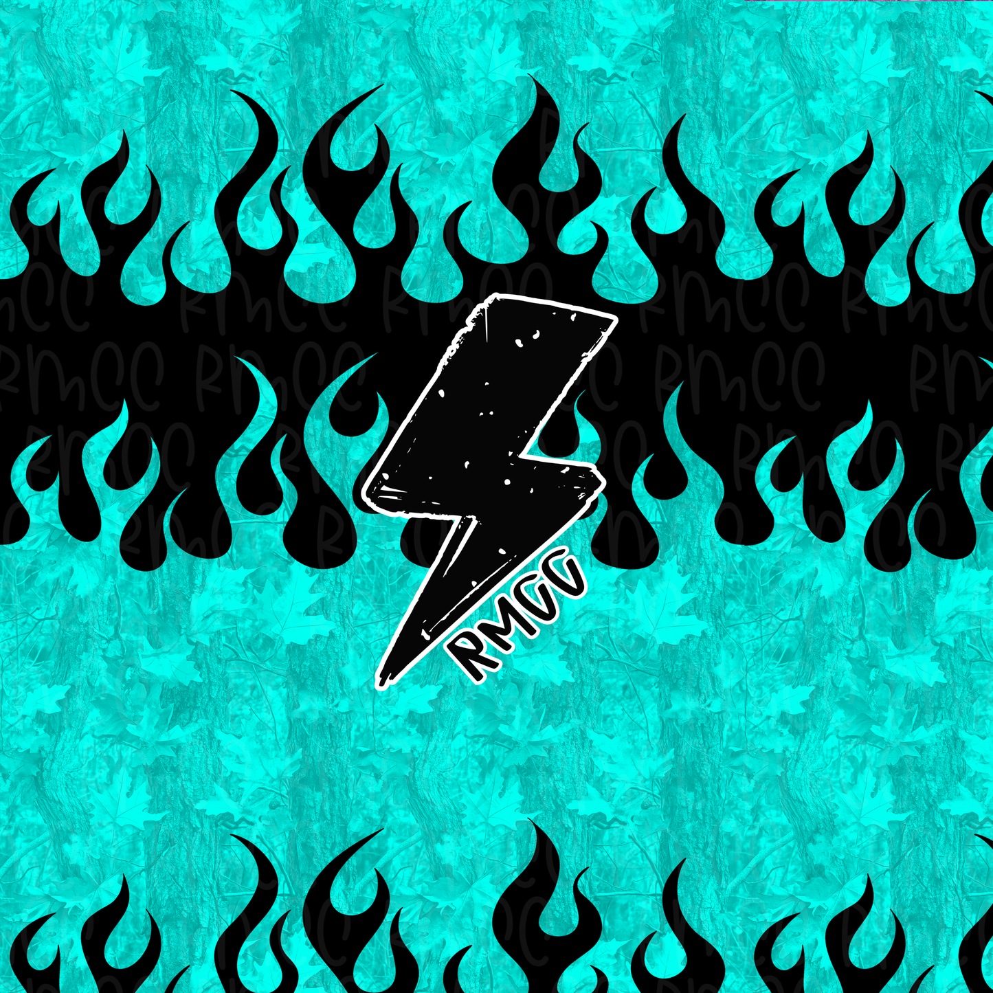 Camo + Flame 1  | Seamless PNG