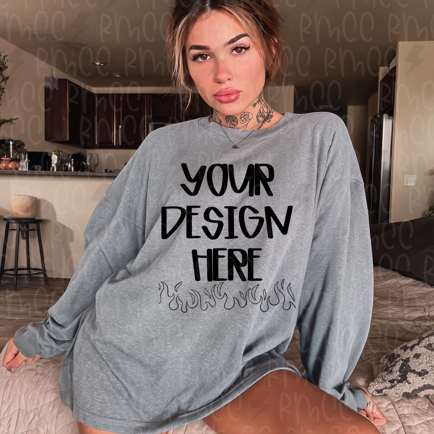 Mock Up | Gray Sweatshirt