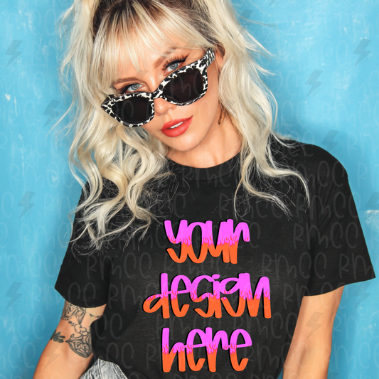 Mock Up | Black T-shirt