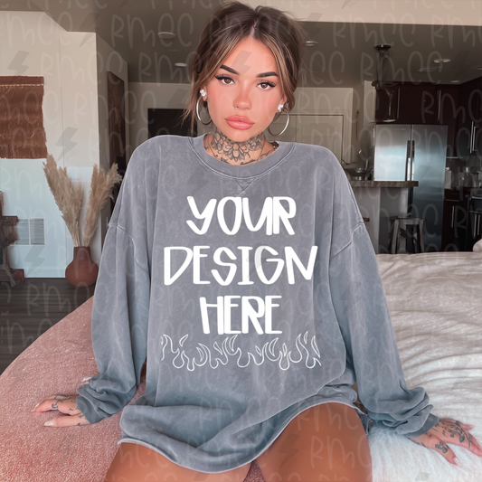 Mock Up | Gray Sweatshirt