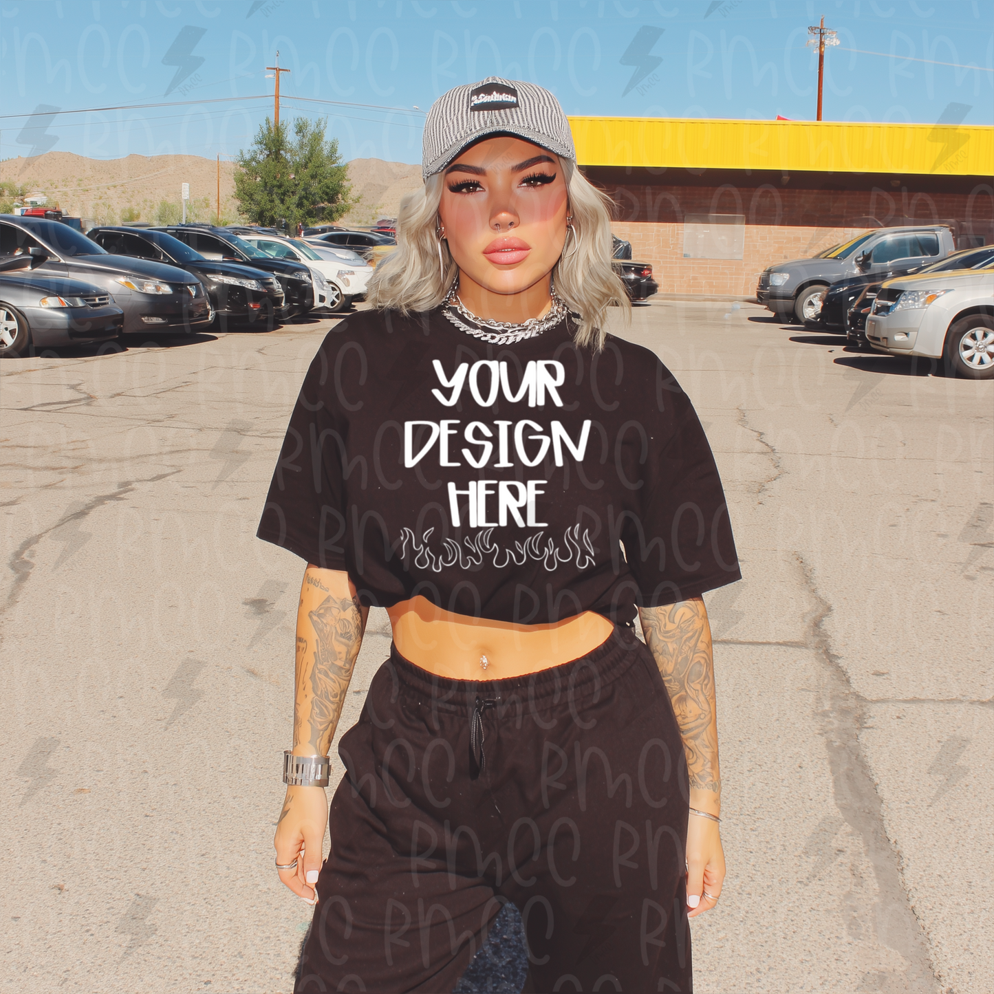 Mock Up | Black T-shirt