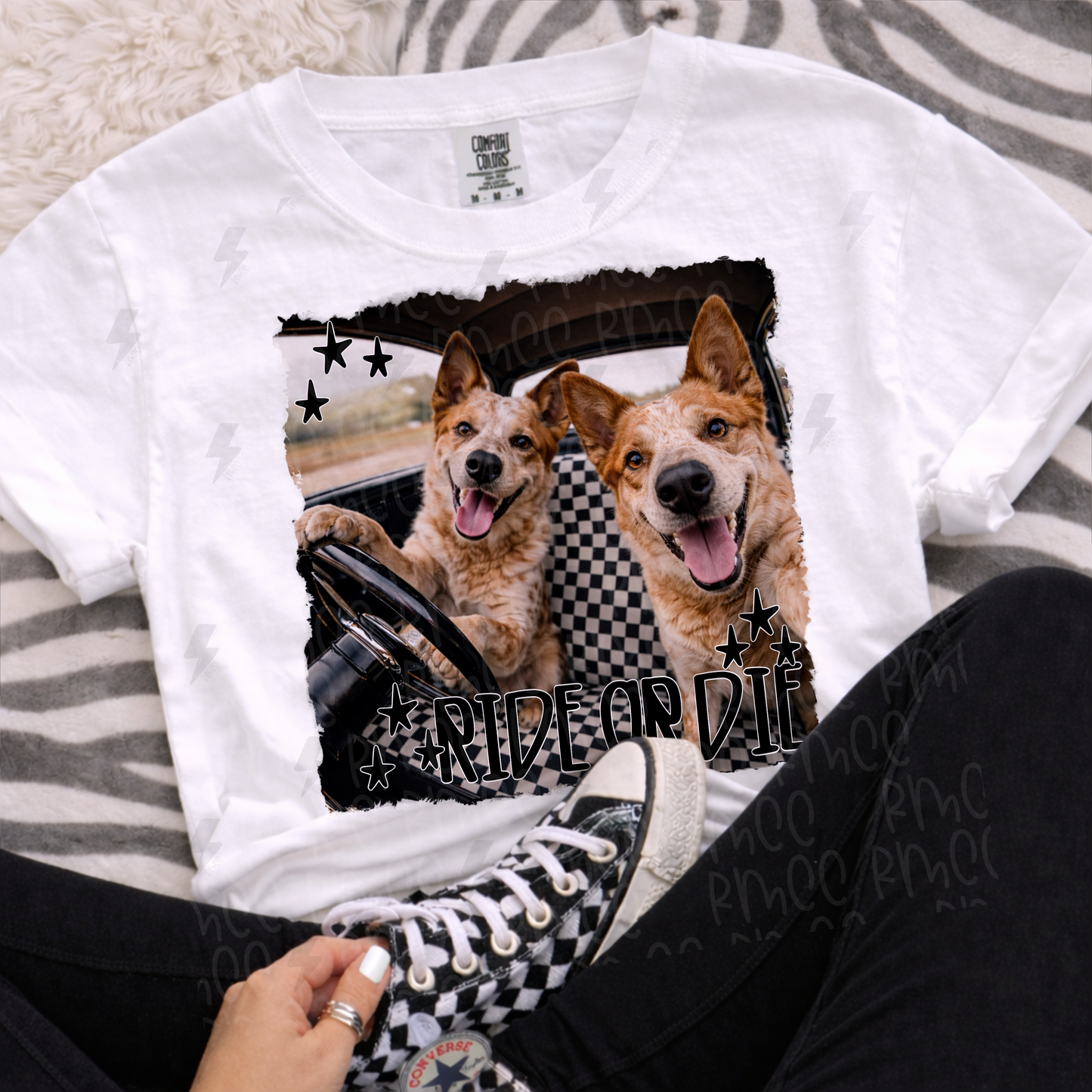 ride or die red heeler | PNG