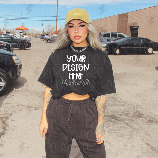 Mock Up | Black T-shirt