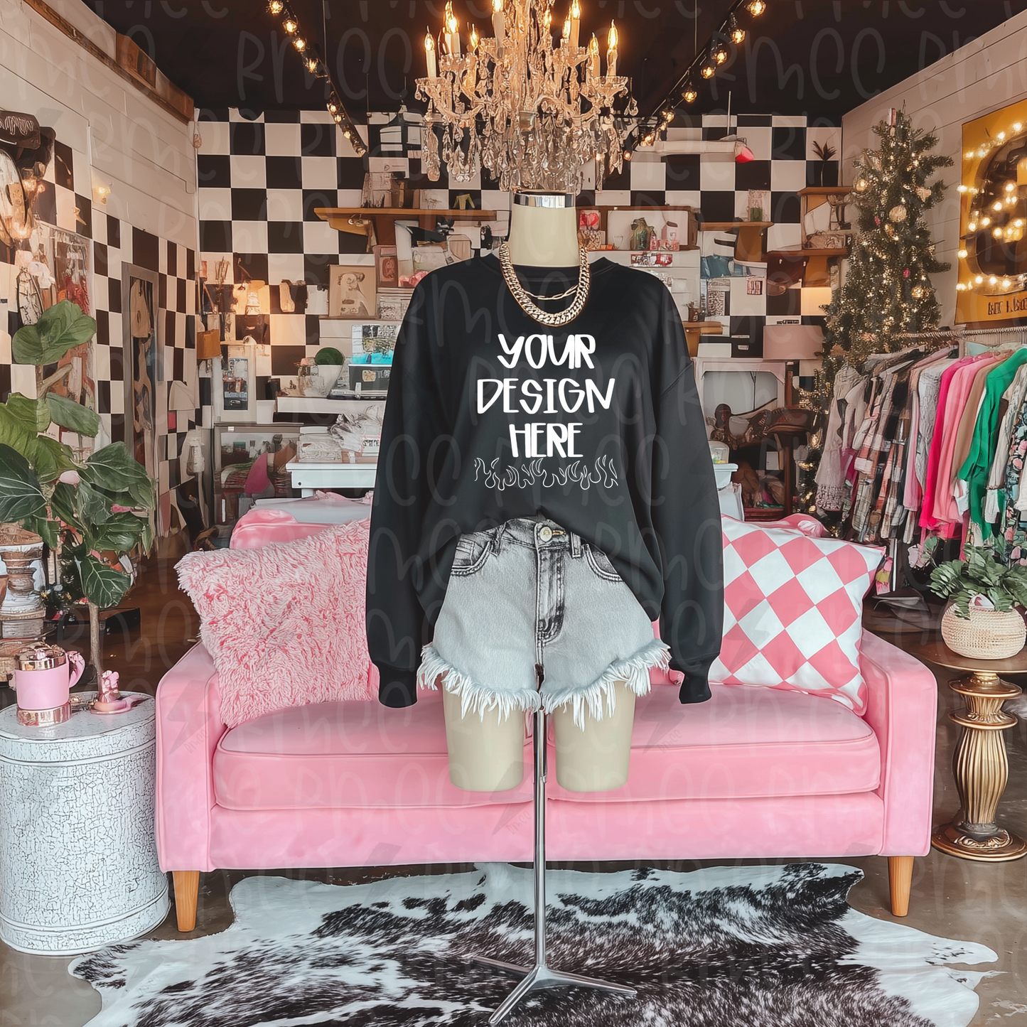 Mock Up | Black Sweatshirt