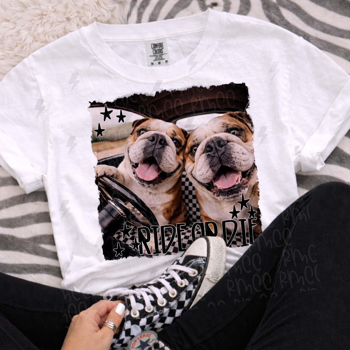 ride or die english bulldog | PNG