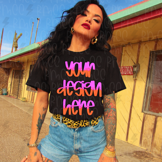 Mock Up | Black T-shirt