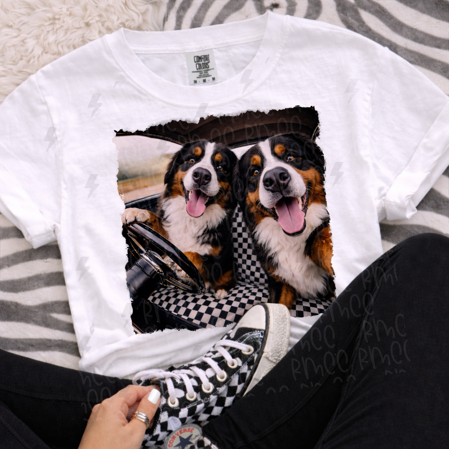 ride or die bernese mountain dog | PNG