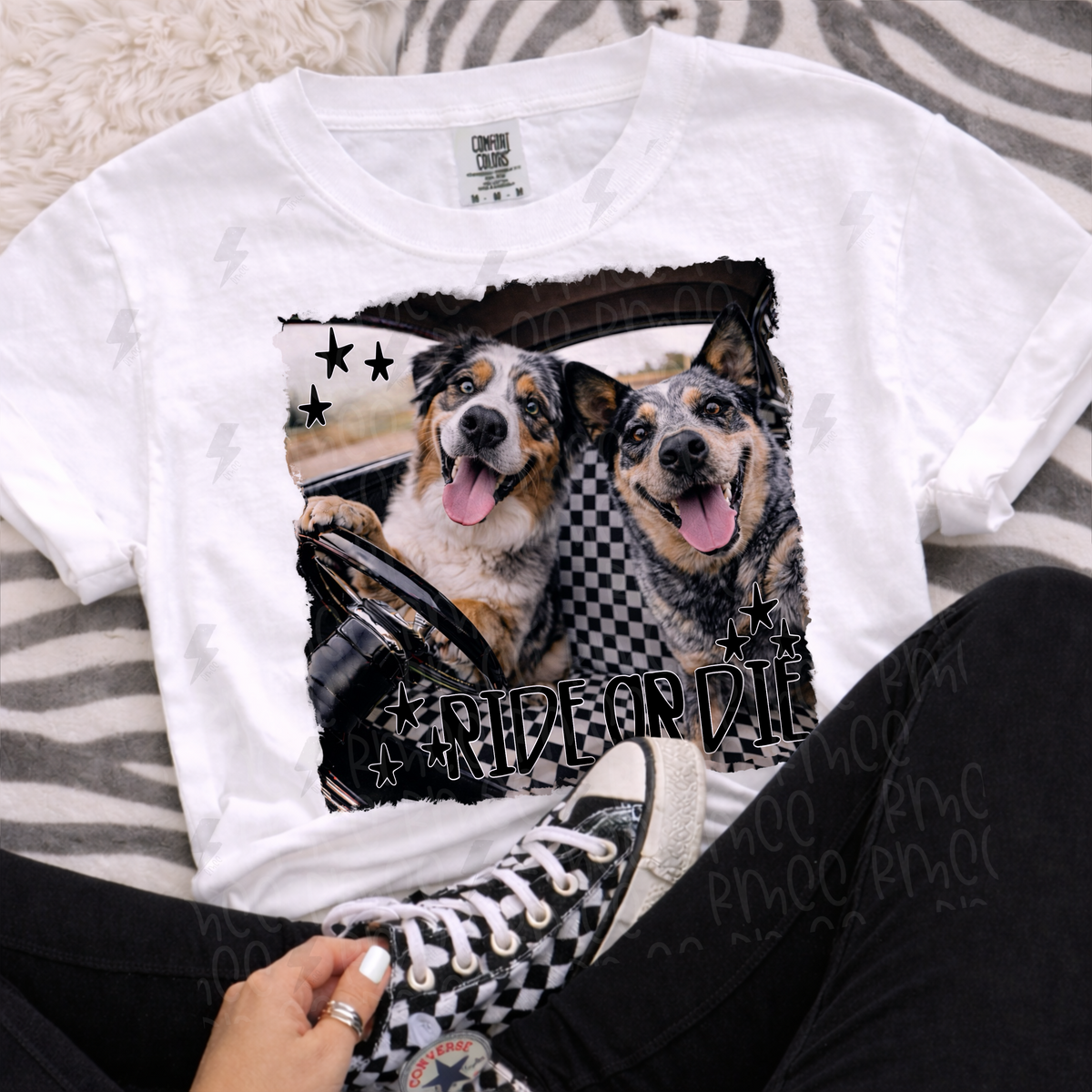 ride or die aussie + heeler | PNG