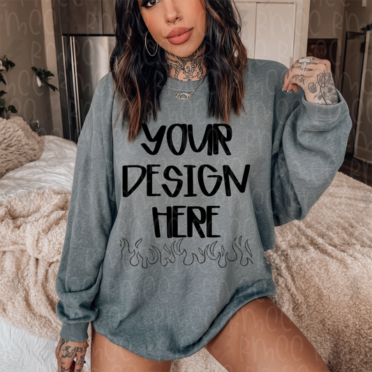 Mock Up | Gray Sweatshirt