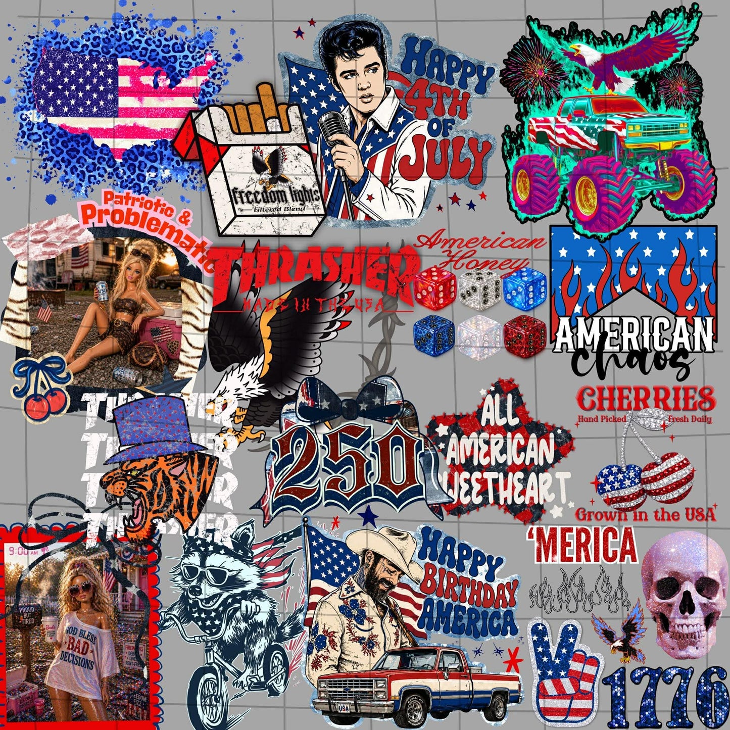 NO CODES! american chaos collab | LJD x RDD x RMCC