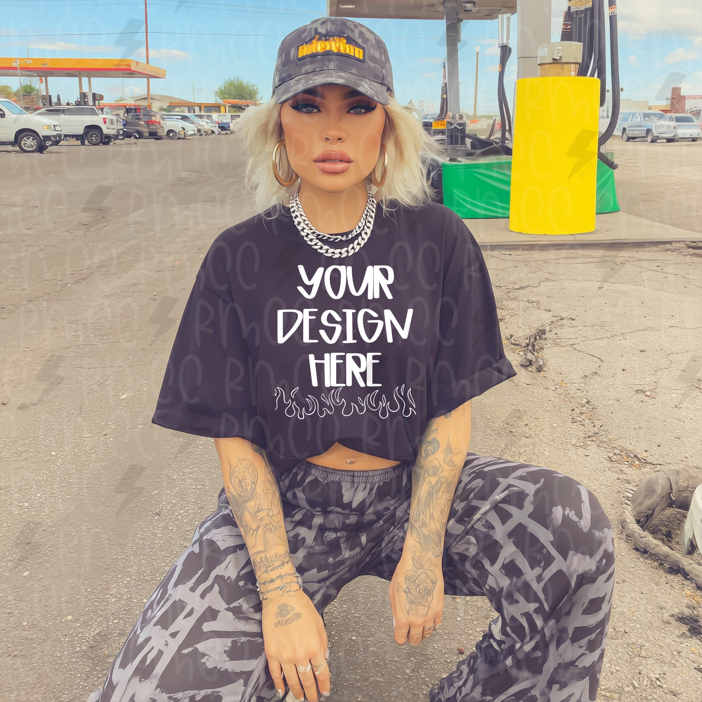 Mock Up | Black T-shirt