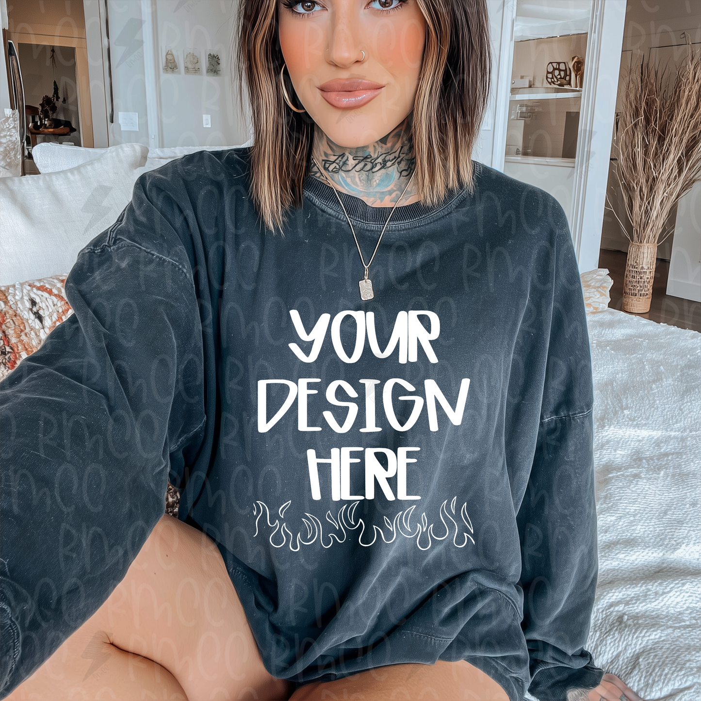 Mock Up | Black Sweatshirt