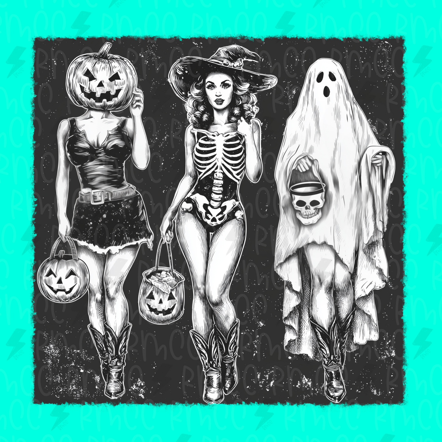 Pin Ups | PNG | Vintage Halloween