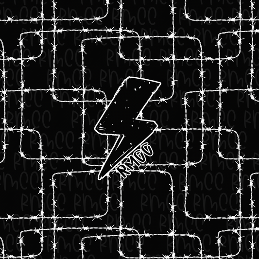 Black barbed wire | Seamless PNG