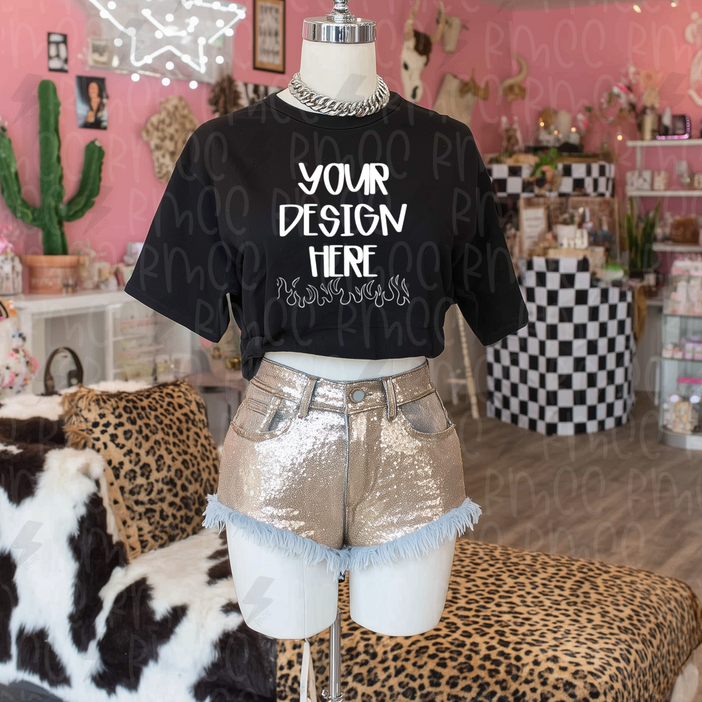 Mock Up | Black T-shirt