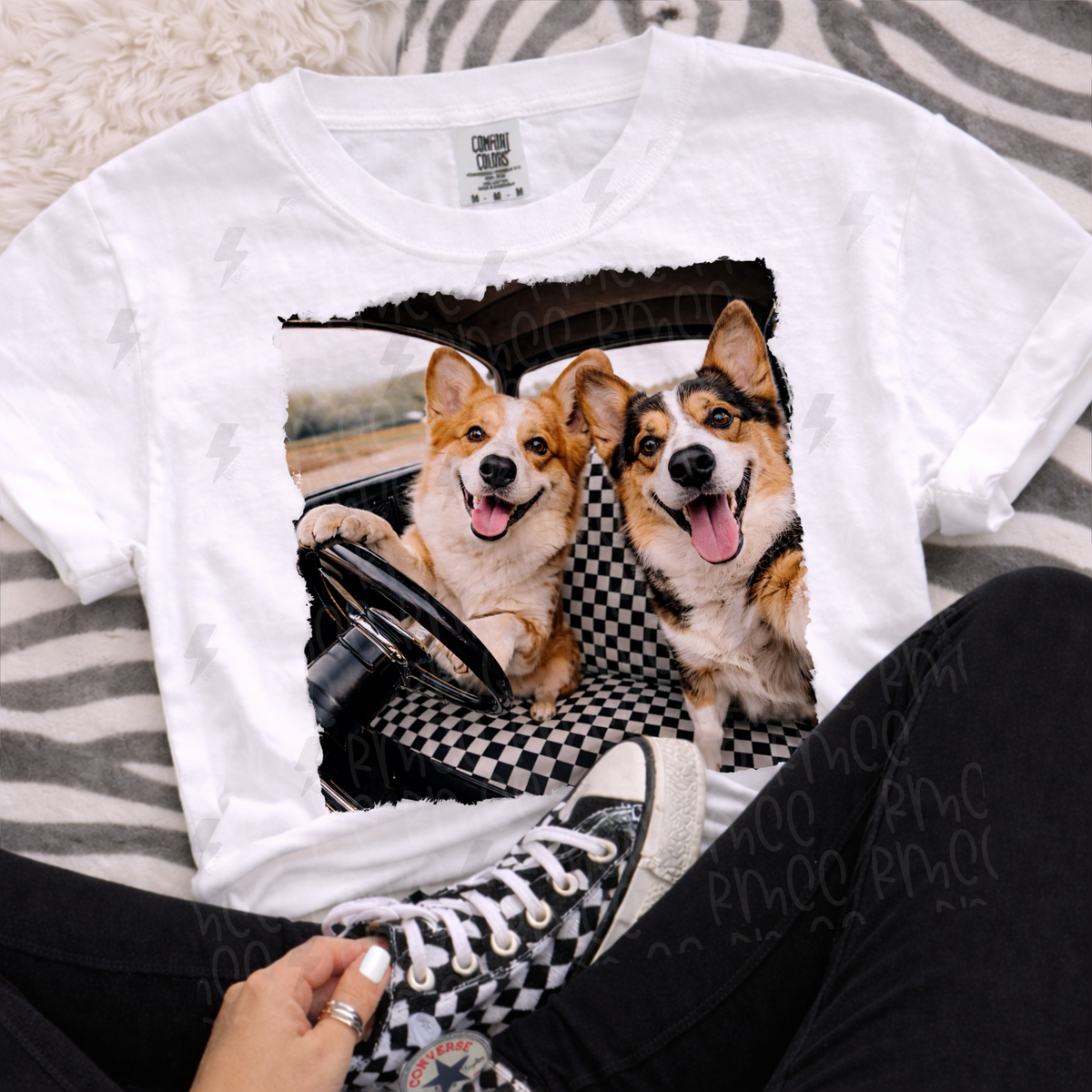 ride or die corgi | PNG