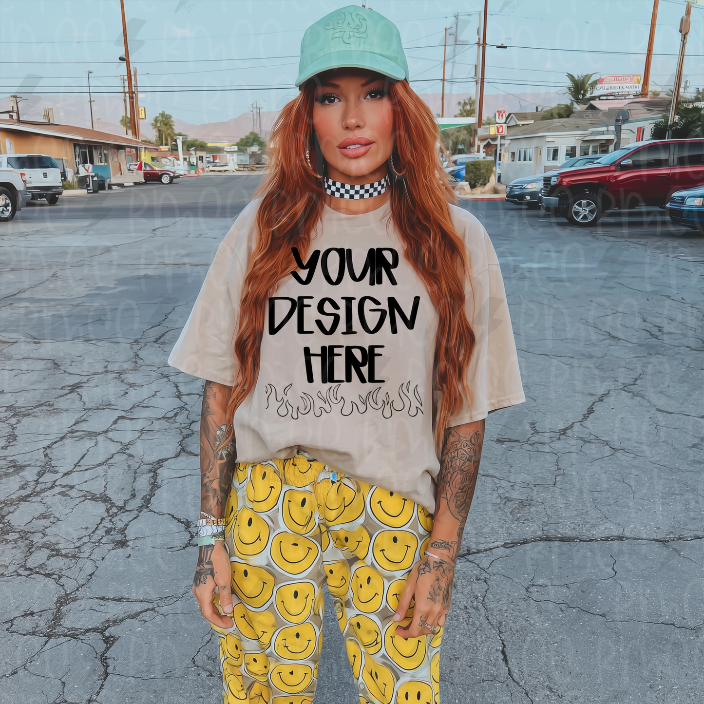 Mock Up | Tan T-shirt