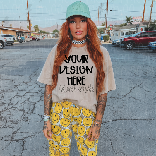 Mock Up | Tan T-shirt