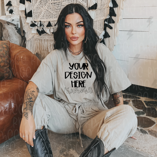 Mock Up | Ivory T-shirt