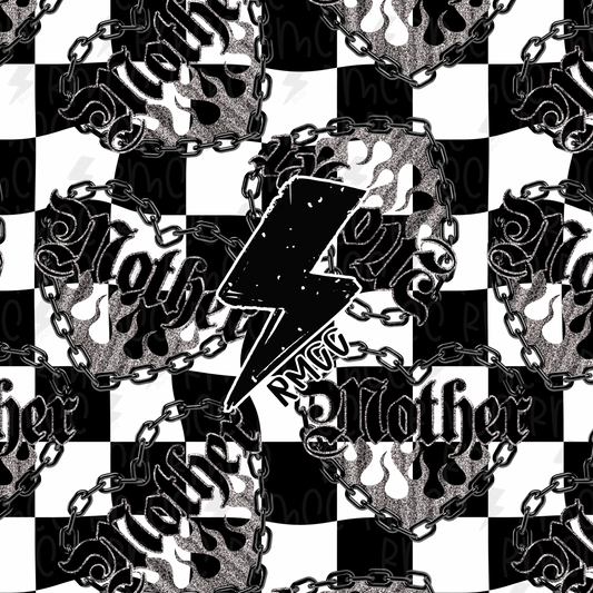 Checkered Mother | Seamless PNG