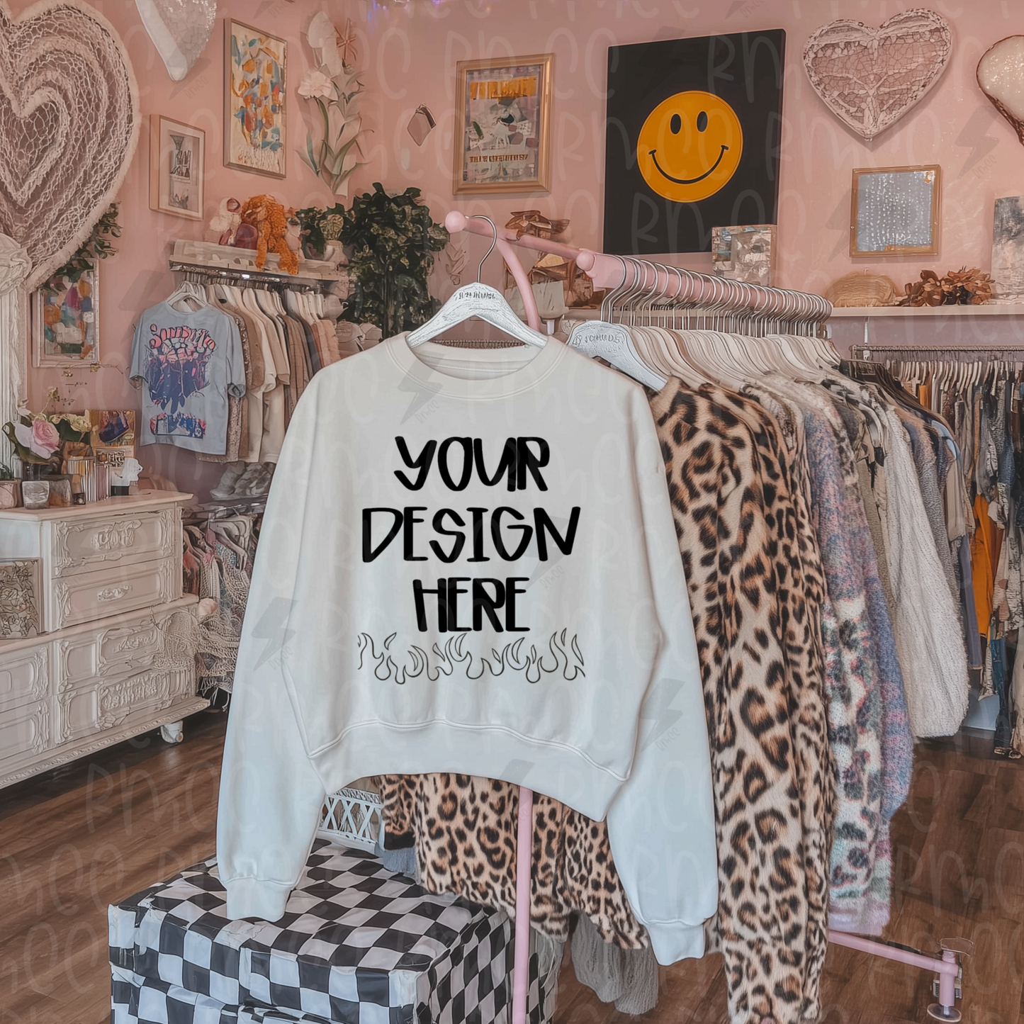 Mock Up | White Sweatshirt